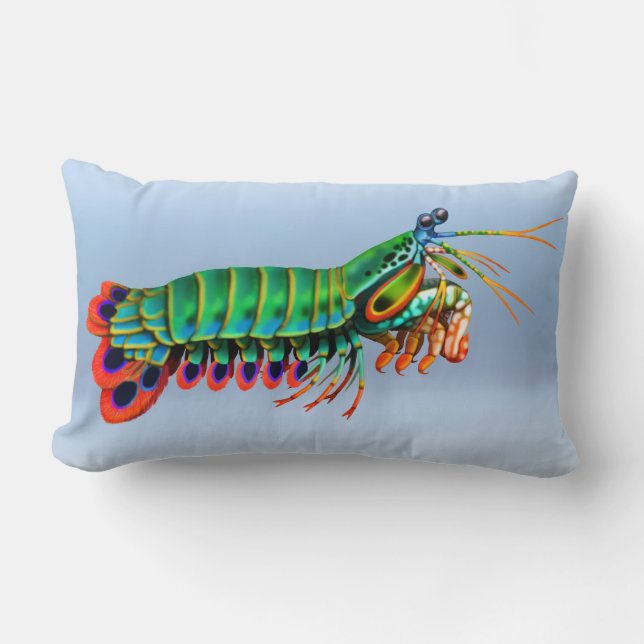 Peacock Mantis Shrimp Reef Animal Pillow (Front)
