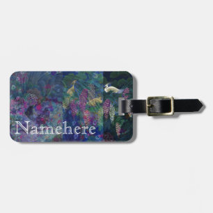 Peacock Montage Luggage Tag