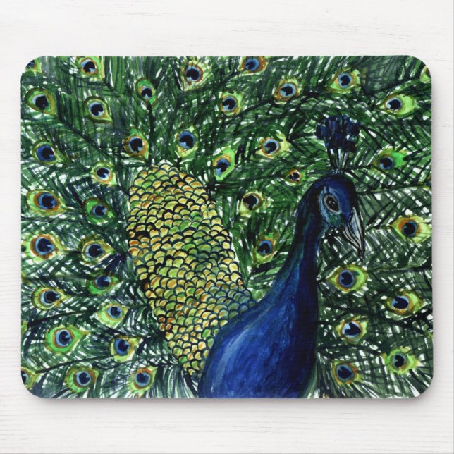 peacock mouse pad (Front)
