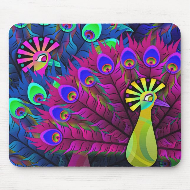 Peacock Mouse Pad (Front)