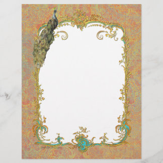 Peacock n Paisley Ornate Art Print Cards