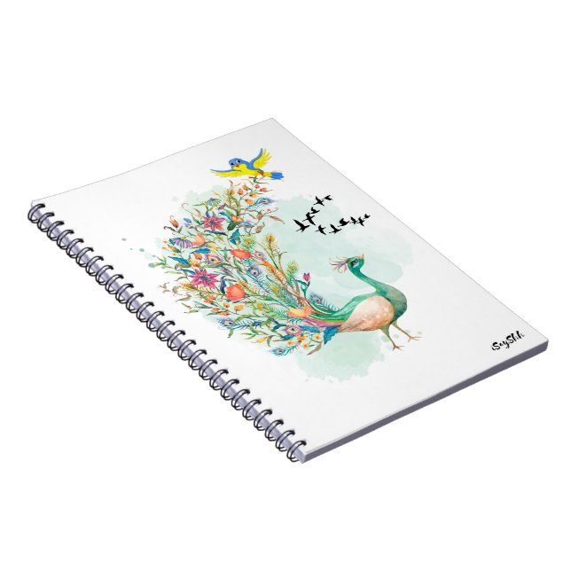 peacock notebook (Right Side)