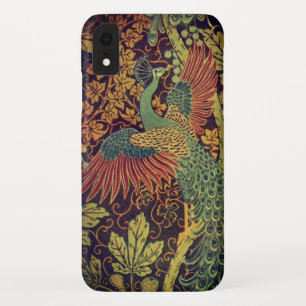 Peacock oakleaf Victorian jacquard brown teal  Case-Mate iPhone Case