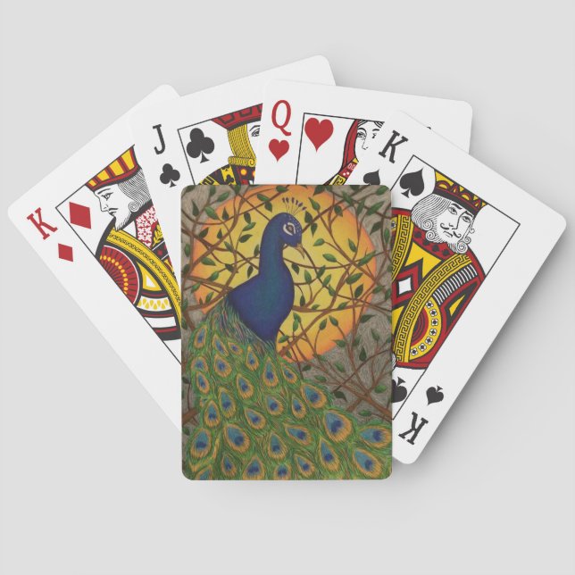"Peacock of the Night" Playing Cards (Back)