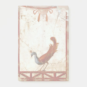 Peacock on Fresco Ancient Roman Antique Painting Post-it Notes