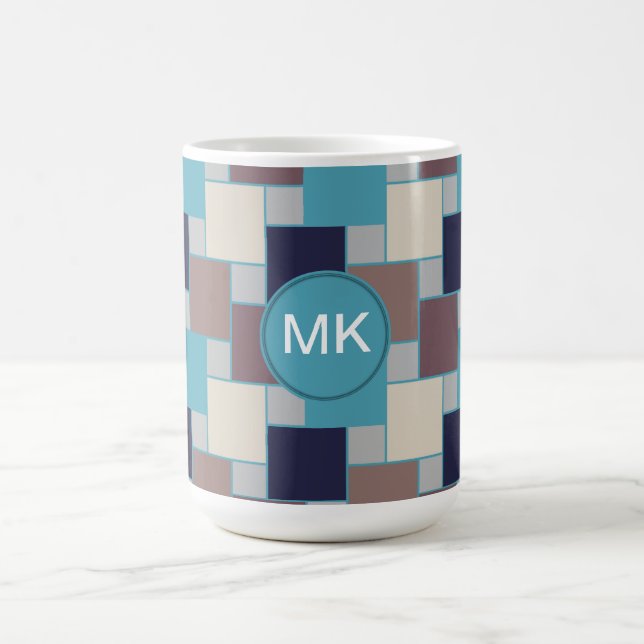 Peacock on the Beach Coffee Mug (Center)