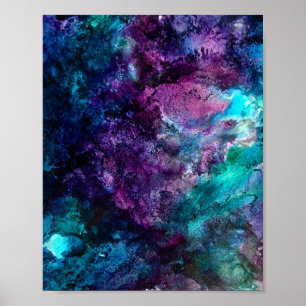 Peacock Ore Abstract Poster