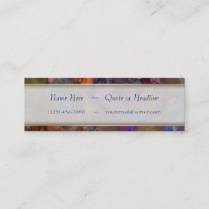 Peacock Ore Chalcopyrite Marble Mini Business Card