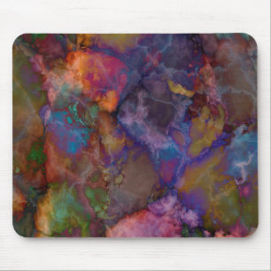 Peacock Ore Chalcopyrite Marble Mouse Pad