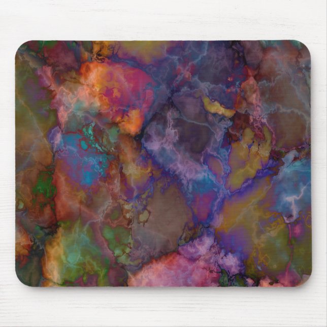 Peacock Ore Chalcopyrite Marble Mouse Pad (Front)