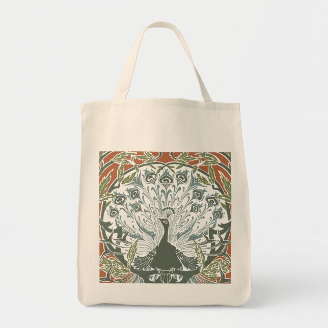Peacock Organic Tote bag (Front)