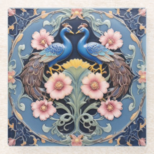 Peacock Pair Coaster