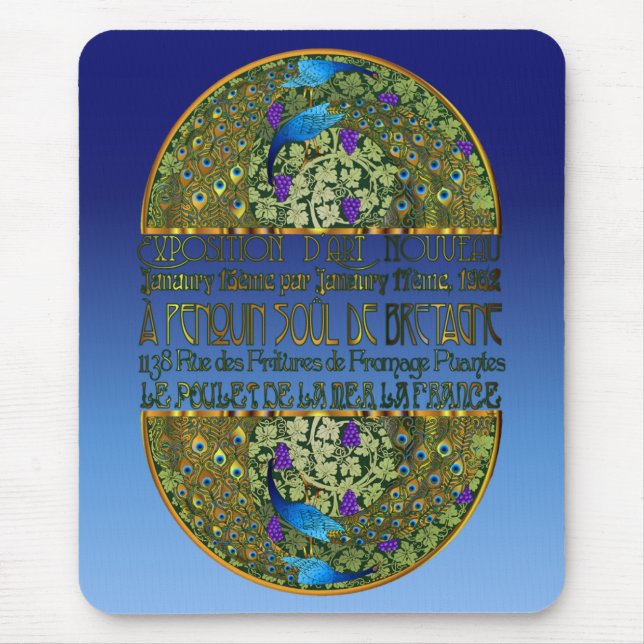 Peacock Pair Mousepad (Front)