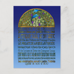 Peacock Pair Postcard