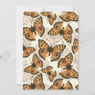 Peacock pansy butterfly pattern
