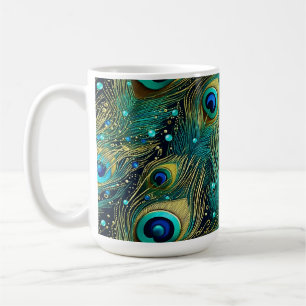 Peacock Passion Throw Pillow Coffee Mug