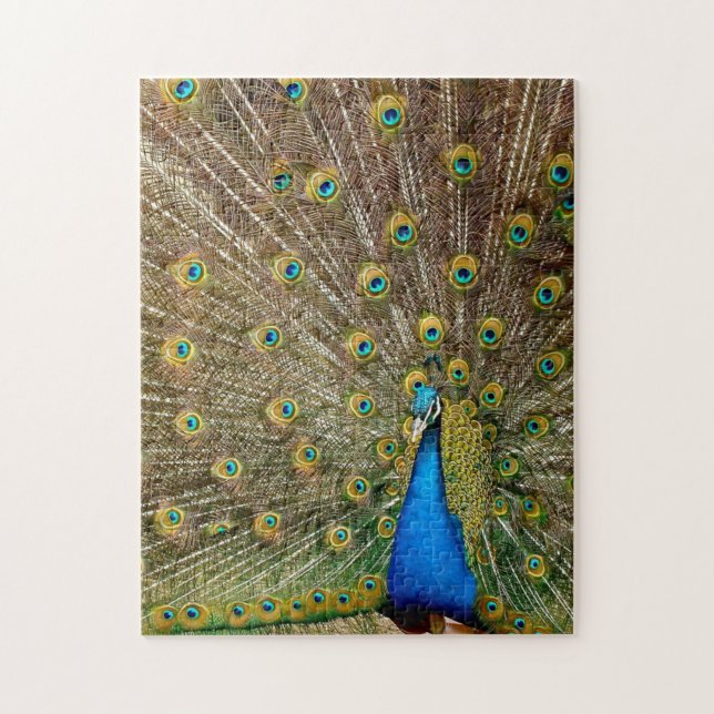 Peacock Pattern Peacock Artwork Painting Animal Ar Jigsaw Puzzle (Vertical)