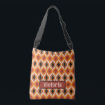 Peacock Pattern Terracotta Crossbody Bag<br><div class="desc">Peacock Pattern Terracotta Crossbody Bag,  you can personalise the name.</div>