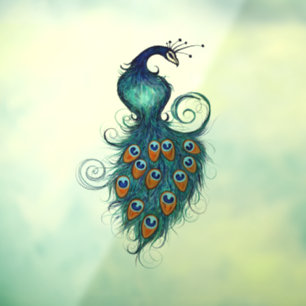 Peacock peacocks in teal and blue                 