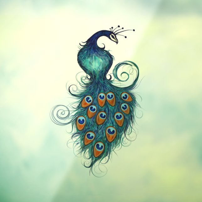 Peacock peacocks in teal and blue                  (Sheet 3)