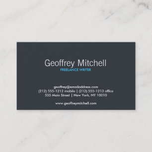 PEACOCK & PEBBLES Business Card