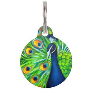 Peacock Pet Tag