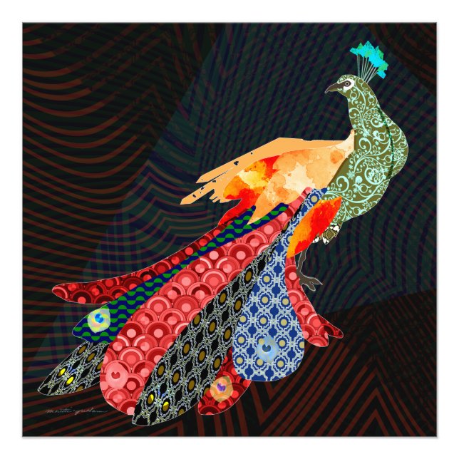 Peacock Photo Print (Front)