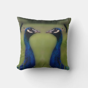 Peacock Photo Throw Cushion 41 cm x 41 c