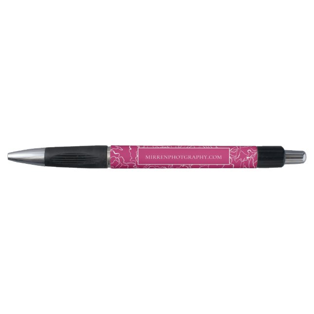 Peacock Pink Simply Floral Personalised (Front)