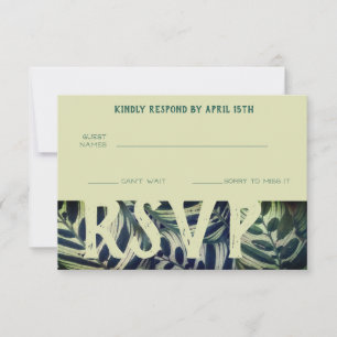 Peacock Plant Conservatory RSVP Cards
