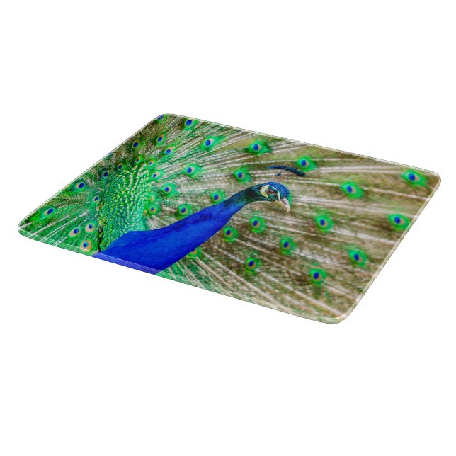 Peacock Plumage Cutting Board (Corner)