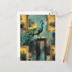Peacock Postcard