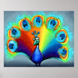 Peacock Poster