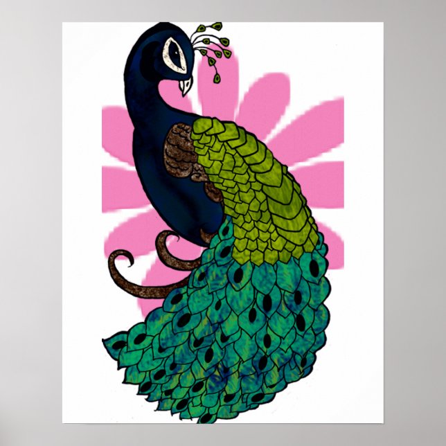 Peacock Poster Print (Front)