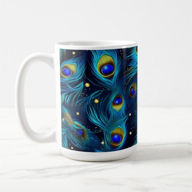 Peacock Pride Coffee Mug (Left)