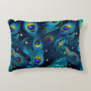 Peacock Pride Decorative Cushion