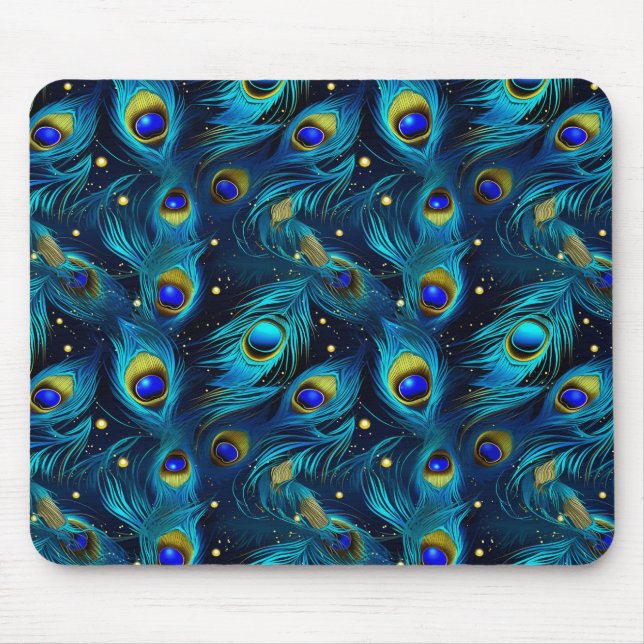 Peacock Pride Mouse Pad (Front)