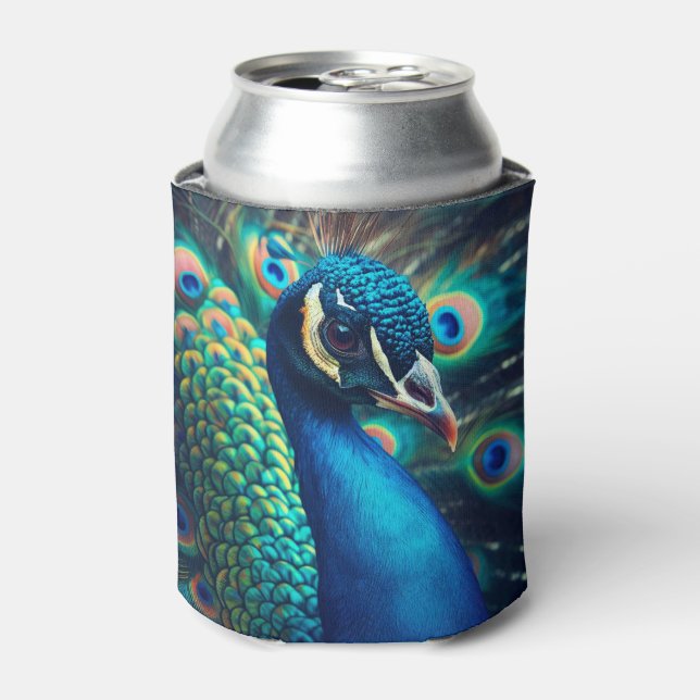 Peacock Profile Can Cooler (Can Front)