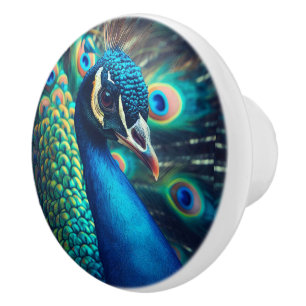 Peacock Profile Ceramic Knob