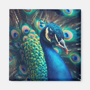 Peacock Profile Magnet