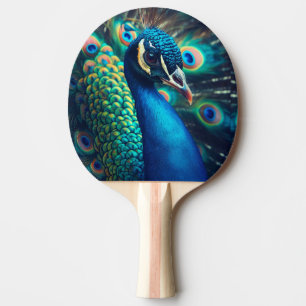 Peacock Profile Ping Pong Paddle