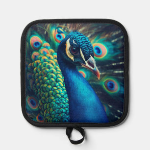 Peacock Profile Pot Holder