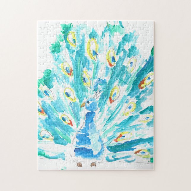 Peacock Puzzle (Vertical)