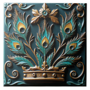 Peacock Queen Tile