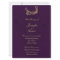 Peacock Regency in Purple Wedding Program