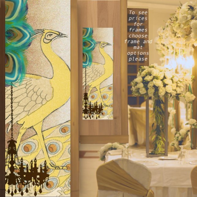 Peacock Roaring 20's Wedding Poster (Creator Uploaded)