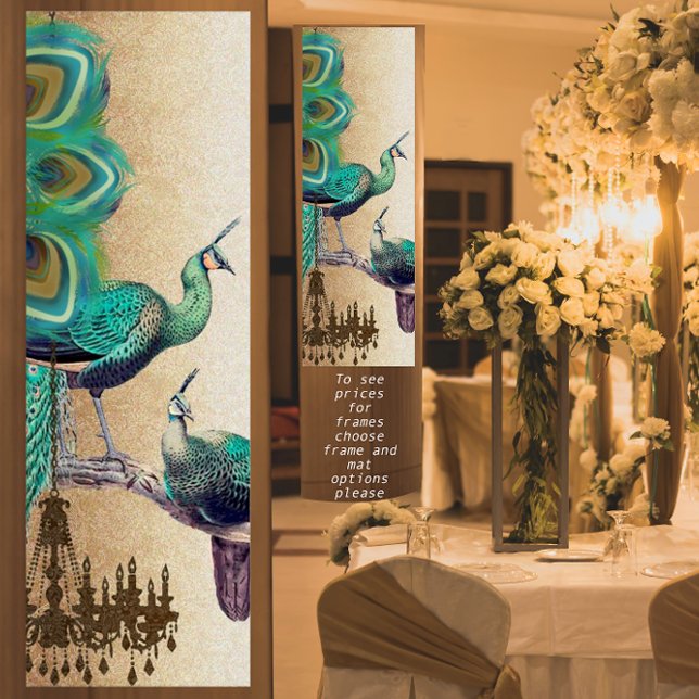 Peacock Roaring 20's Wedding Poster (Creator Uploaded)