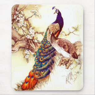 Peacock Royal Mouse Pad