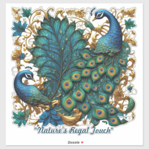 "Peacock’s Radiant Charm"