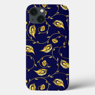 Peacock Sari Pattern iPhone 13 Case